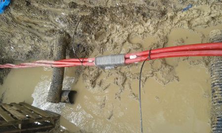 Triplex 11kV Cable Joint  - BS7870 300sqmm Straight  Joint (Resin Filled)